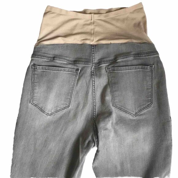 Old Navy Maternity Jeans Light Gray Wash Stretch Full Panel Skinny SZ 6 Insm 29" - Picture 6 of 11